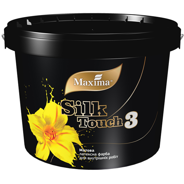 Фарба латексна MAXIMA Silk Touch 3, біла, матова, 12 кг